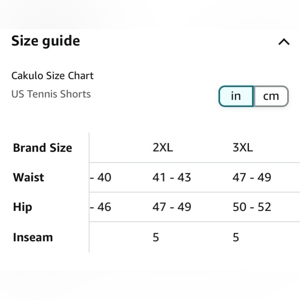 Cakulo Men's 5 Inch Quick Dry Athletic Shorts, XXL - Picture 6 of 6